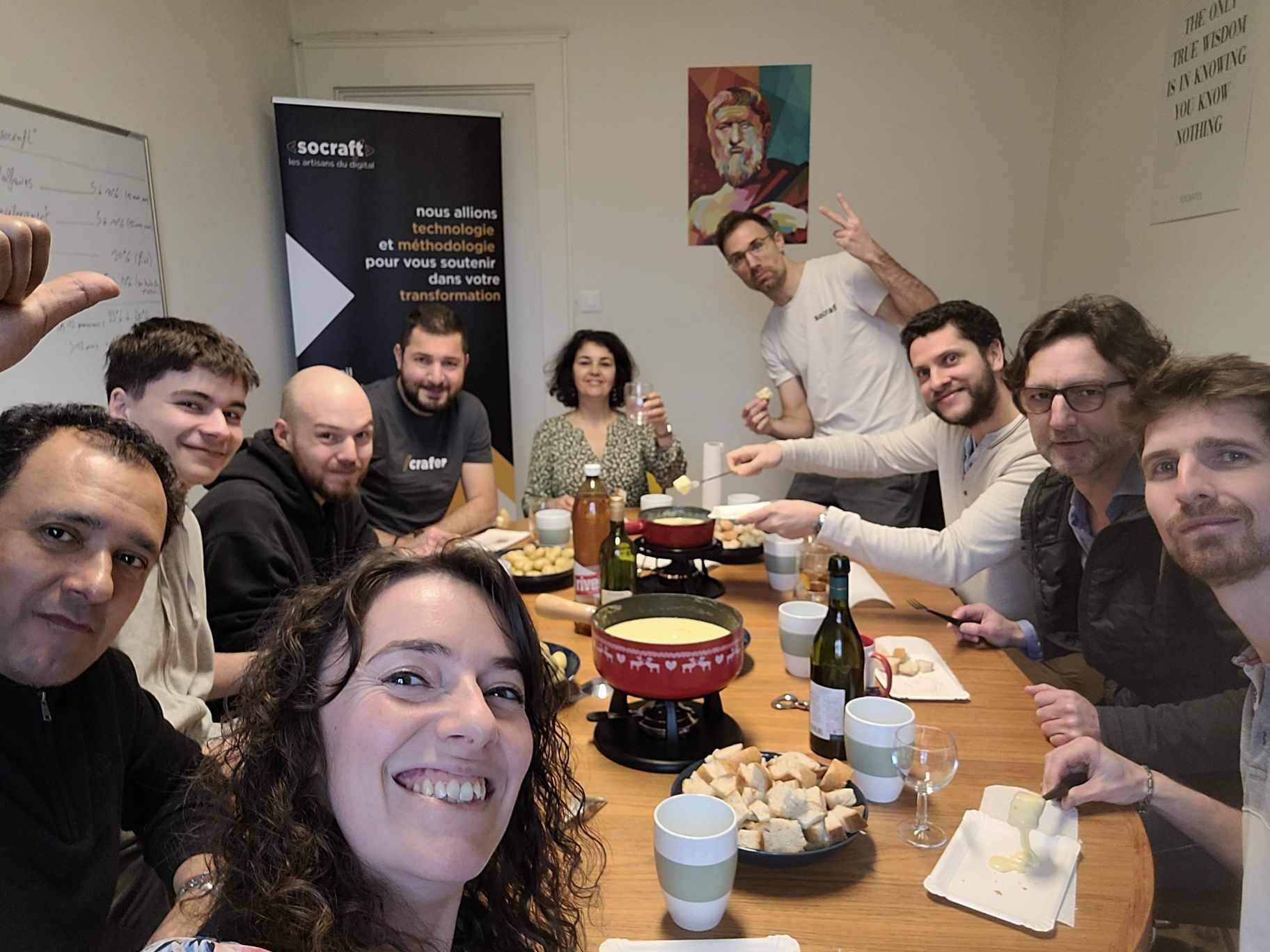 Fondue party au QG